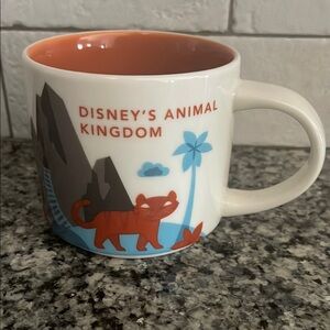 Disney's Animal Kingdom Starbucks You Are Here Mug
